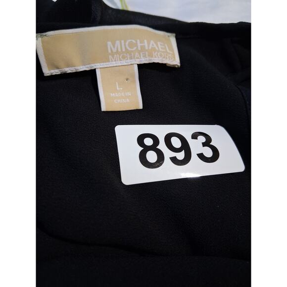 Michael Kors Asymmetrical Women's size L  Chiffon Witchy Whimsigoth Fairy Dress - Picture 10 of 12